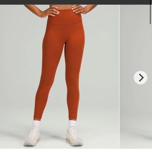 Lululemon Wunder Train High-Rise Tight 25" Aztec Brick